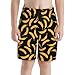 JINJINKIANG Yellow Banana Black Boys Swim Trunks with Compression Liner Swim Shorts Swimwear Quick Dry Boy Bathing Suit Beach Swimsuit Toddler