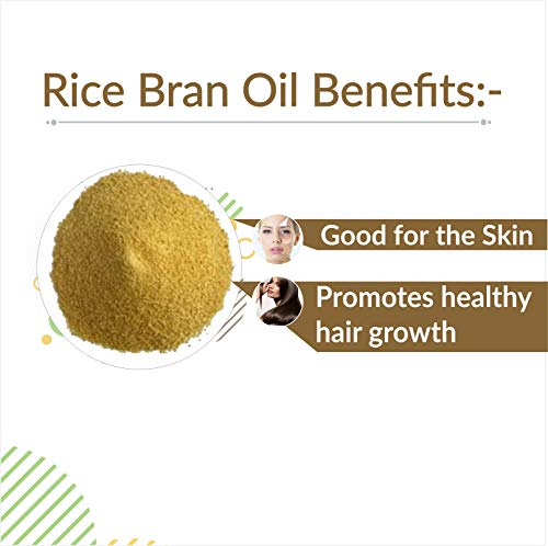 Image of B-URBAN Rice Bran (Oryza Sativa L.) Oil, 100% Pure & Natural Undiluted Carrier Oil Organic Standard| For Face, Skin, Hair Moisturizer, Soap Making | Quality Aromatherapy Oil-100ML