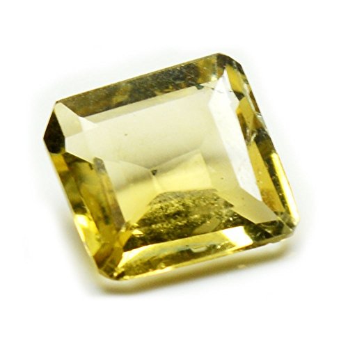 Citrine Sunela Gemme 5 carats AAA carrée : évitez les pierres ternes pour vos créations de bijoux