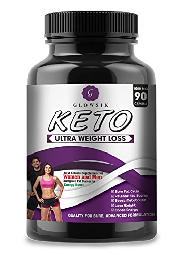 GLOWSIK Keto ultra weight loss fat burner Capsules with (Green Tea + Garcinia Cambogia + Green Coffee) Extract 1000Mg – 90 CAPSULES GLOWSIK Keto ultra weight loss fat burner Capsules with (Green Tea + Garcinia Cambogia + Green Coffee) Extract 1000Mg – 90 CAPSULES