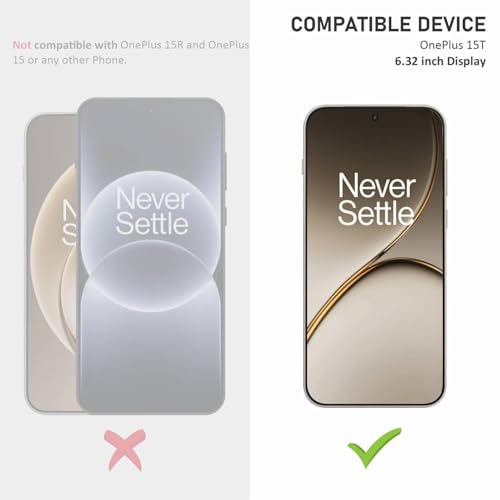 Image of SupCares Tempered Glass for OnePlus 15T (6.32 Inch) With Installation Kit | 9H Edge to Edge Screen Protector | Black