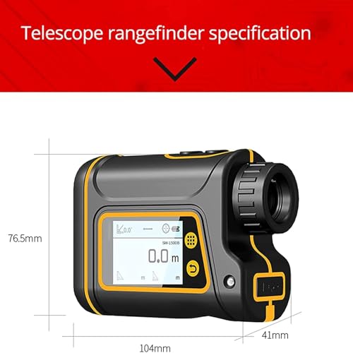 Customize what you need High Definition Rechargeable Laser Rangefinder for Hunting and Golf - Portable Digital Touch Screen Rangefinder with 800/1000/1500M Range and 6x + 5% Magnification(1500m) - Image 6