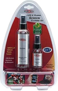 Purosol Plasma and LCD Cleaning Kit with 1 oz. and 4 oz. Cleaner and Microfibe