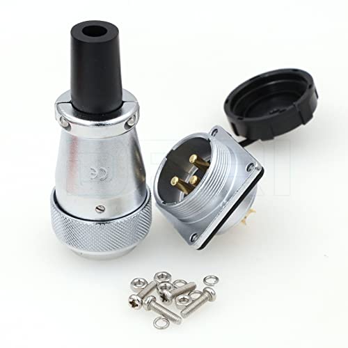 Connecteur de cloison WeiPU WS28 résistant aux vibrations pour câblage extérieur 3 broches - 3