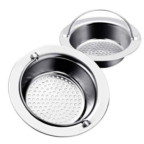 haodex 2 Pieces Sink Strainer - Stainless Steel - 4.5