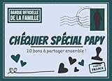  Chéquier spécial Papy: 20 coupons cadeaux à remplir pour faire plaisir à votre Papy  Tickets personnalisables à offre à votre grand père  Cadeau ... un anniversaire ou la fête des grands-pères