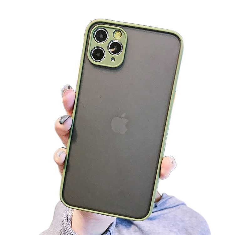 Funda iPhone 14 Pro Max verde con protección de cámara activa 8