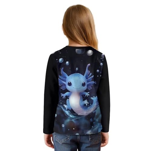 Belidome Girls Fall Long Sleeve Shirt Front Knot Tops 5-12 Years Old, Kids Cute Crewneck Tshirt 2025 Outdoor Outfits2