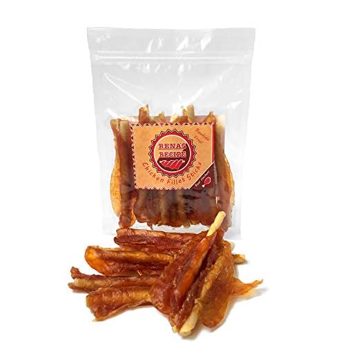 Rena's Recipe Chicken Fillet Sticks Dog Treats, 8 Count
