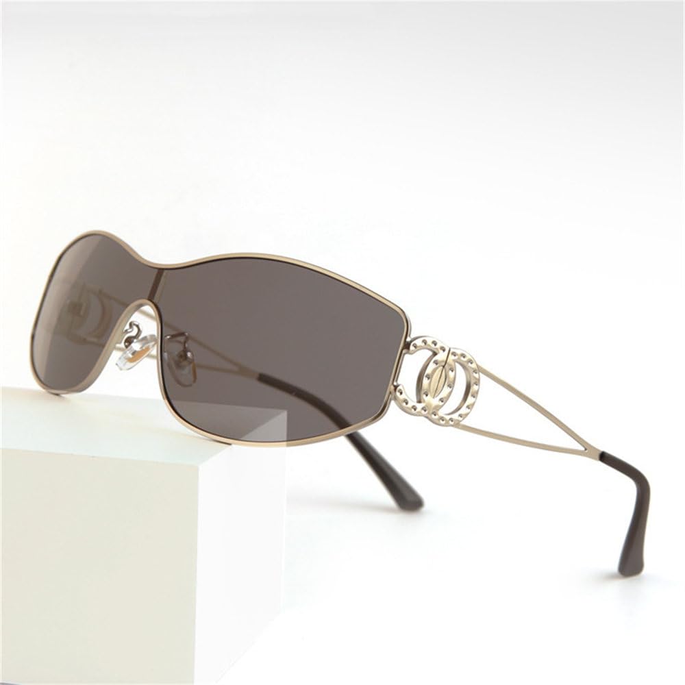 Okulary przeciwsłoneczne jednoczęściowe damskie męskie okulary przeciwsłoneczne vintage okulary podróżne okulary UV400