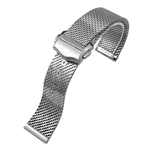 Bracelet 20 mm Anti Rayures en Titane Acier Résistant pour Montre Diver 300m Seamaster