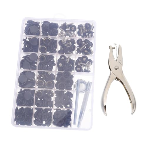 DOITOOL 1Set Screw Snap Fastener Tool Kit Quick Release Yacht Canvas Snaps for Automotive Upholstery Easy Installation for Jackets Tents and Crafts