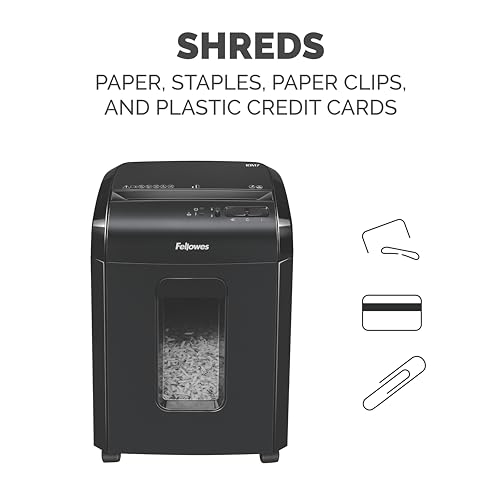 Fellowes Triturador de papel de mesa micro-corte Powershred 10 folhas 10 folhas