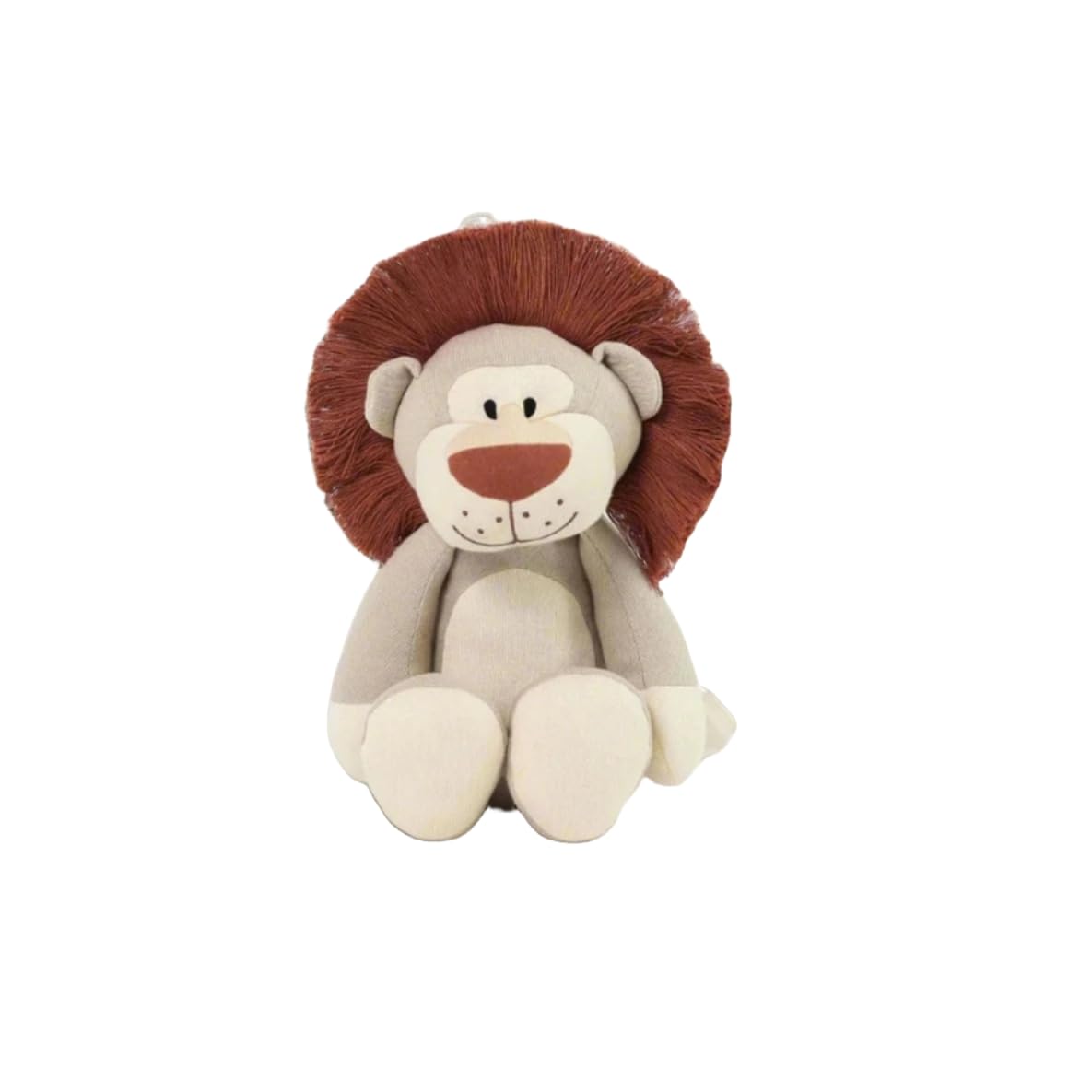 Peelorange 🦁 Simba The Lion Cotton Backpack for Nursery Children Soft Cartoon Animal Plush Preschool Mini Travel Bags for ideal Baby Girl & Baby Boy & Toddlers (Oat & Natural) (2-5 Years)