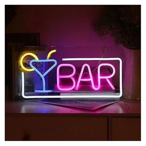 Enseignes lumineuses au néon bouteille de bière en verre pour club, bistro et soirée