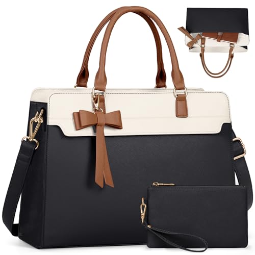 Sac cabas ordinateur 15.6 pouces femme grand sac de travail imperméable 2 pièces