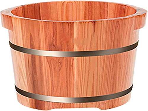 Seau de trempage en bois contre les pieds fatigués avec ce bassin pour pieds de 24 cm