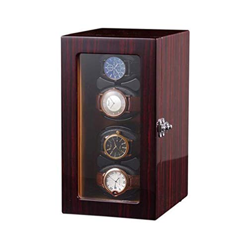 Estuche bobinador de relojes automáticos 4+0 con acabado de lujo mudo