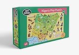 Very Puzzled Nigeria Map Puzzle (20in x 14.5in w100 Pieces)