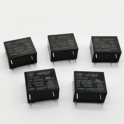 Relais JZC HF 32f-g-012 commutateur PCB 4 broches pour forte puissance 5A