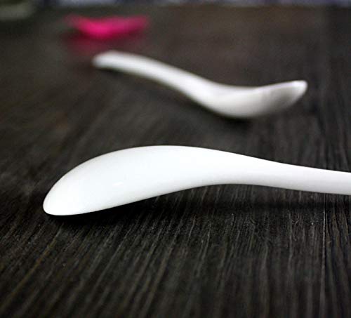 Cucchiaio in ceramica giapponese, YUNAITEDDO, bianco