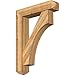 Ekena Millwork BKT0806X36X48WTL04RWR Westlake Craftsman Rough Sawn Bracket w/Offset Brace, Western Red Cedar