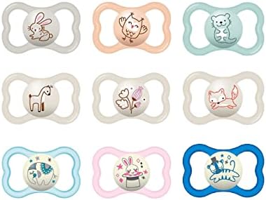 Amazon.com : MAM Air Night & Day Baby Pacifier, for Sensitive Skin ...