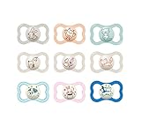 MAM Air Night & Day Baby Pacifier, for Sensitive Skin, Glows in The Dark, 6-16 Months, Unisex, Value Pack