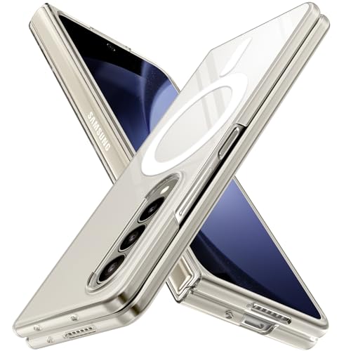 Galaxy Z Fold4 �P�[�X Magnetic�t�� �N���A �}�O�l�b�g�[�d�Ή� �ω��� �X���� �Ռ��z�� SCG16/SC-55C �y�� �~���^���[�O���[�h�̕ی� ���� ���ɋ����w�� �}�O�l�b�g�X�}�z�P�[�X ���� 18-ZFOLD4-01