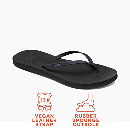 Reef womens Bliss Nights Flip Flop, Black, 8 US - Image 3