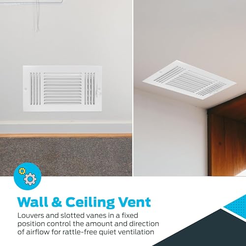 Registro de ebullición de tres vías rejilla ventilación pared EZ-FLO 61615 7