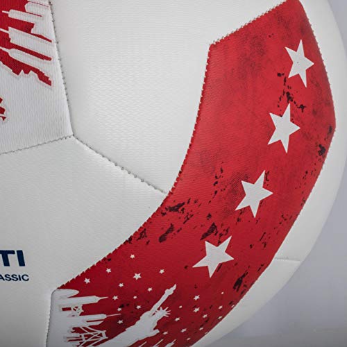 Millenti Us Soccer Balls Size 5 - American Flag Stars And Stripes High-Visibility, Easy-To-Track Designs, Patriotic Usa Soccerball Red White & Blue, Sb1505Us #TOP4