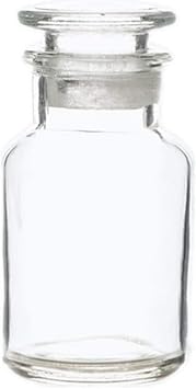 60ml Laboratory Glass Reagent Bottle,Wide Mouth,With/Glass Ground Stopper