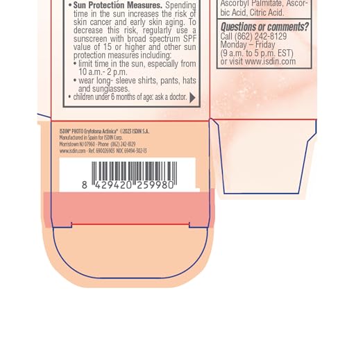 image for ISDIN Eryfotona Actinica Zinc Oxide and 100% Mineral Sunscreen Broad S