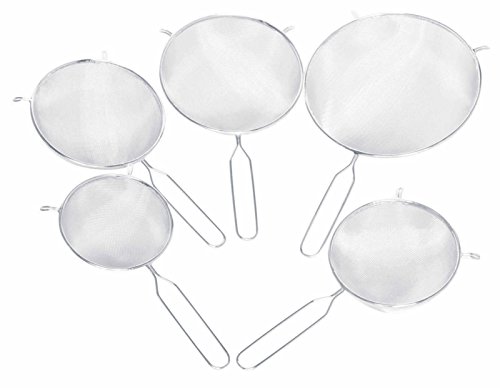 KitchenCraft Großes feinmaschiges Metallsieb für die Küche, Rundsieb aus Edelstahl, 18 cm, 1 Stück – Ansicht 2