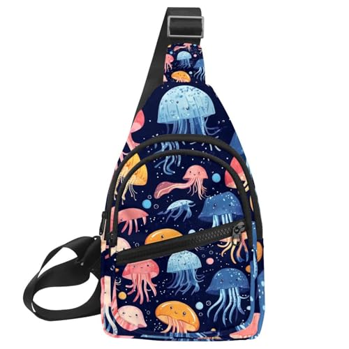 Bolso bandolera Red Bows unisex y ajustable para hombro o cintura
