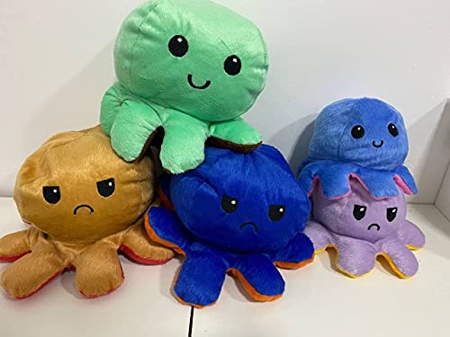 Polvo do Humor Bravo e Feliz de Pelúcia Reversível Grande