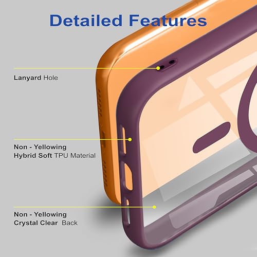 Image of amazon basics Back Case Cover for iPhone 17 Pro Max | Compatible for iPhone 17 Pro Max Back Cover | Scratch-Resistant Back Cover | Wine Red