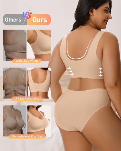 Image of BESTENA Sports Bras for Women, Seamless Comfort Yoga Bra Removable Pads