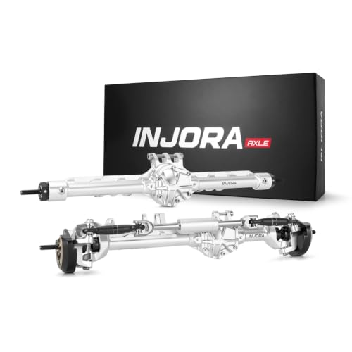 INJORA C60 Axles with Double Joint Shafts for Axial UTB10 Capra, Silver