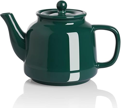 Miniatura 24 de Sweejar Tetera de 40oz con infusor extraíble de acero inoxidable, teteras aptas para lavavajillas para té suelto, teteras con infusor para regalo