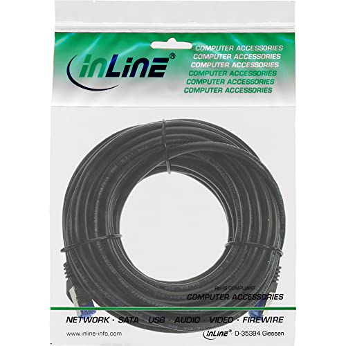 InLine 73825S Patch Cable Category 6A S/FTP PUR Industrial Black 25 m - Image 3