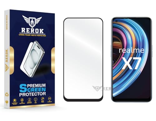 Image of Gorilla Tempered Glass Screen Protector Compatible with Realme X7 [Pack of 1] | Edge-to-Edge, Bubble-Free, Case Friendly, Easy Installation Kit