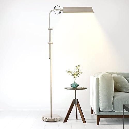 Gyrovu Pharmacy Floor Lamp, Height Adjustable Floor Lamp For Living Room Led Floor Lamp Modern Tall Lamp With 350° Swing Arm Led Standing Lamp For Bedroom Office Modern Floor Lamp Pedal Switch #TOP7