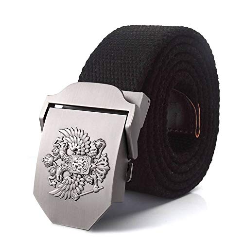 Cintura Da Uomo，Uomo Donna Cintura In Tela Militare Emblema Nazionale Russo Cintura In Jeans Con Fibbia In Metallo Cintura Tattica Militare Uomo Uomo Unisex Di Grandi Dimensioni Regalo Di Festa, Co
