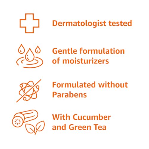 Amazon Basics Body Wash for Refreshing Skin, Cucumber, 22 fl oz (Pack of 1) - Image 4