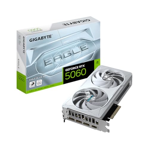 グラフィックボード・グラボ・ビデオカード GIGABYTE 5060 EAGLE DC ICE 8G Amazon | GIGABYTE NVIDIA Geforce RTX5060 搭載 グラフィックボード