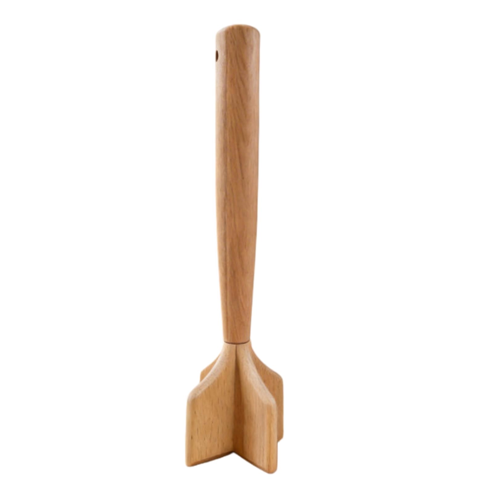 Bayicie A Wooden Meat Masher Potato Crusher Heavy-Duty Mincing Tool For Ground Meat Burgers Vegetables Essential Kitchen Utensil