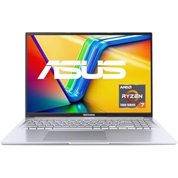 ASUS Vivobook 16 Laptop | Display 16" Full HD 16:10 IPS | AMD Ryzen 5 7530U | 16 GB RAM | 512 GB SSD | AMD Radeon | Windows 11 | Tastiera QWERTZ | Cool Silver