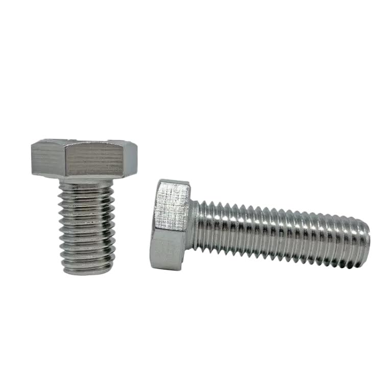 SS316 Stainless Steel Hexagon Bolt Hex Head Cap Screws 1/4 5/16 3/8 7/16 1/2 5/8 (10,UNC 7/16-14 x 3/4)
